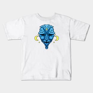 Water Moon Mask Kids T-Shirt